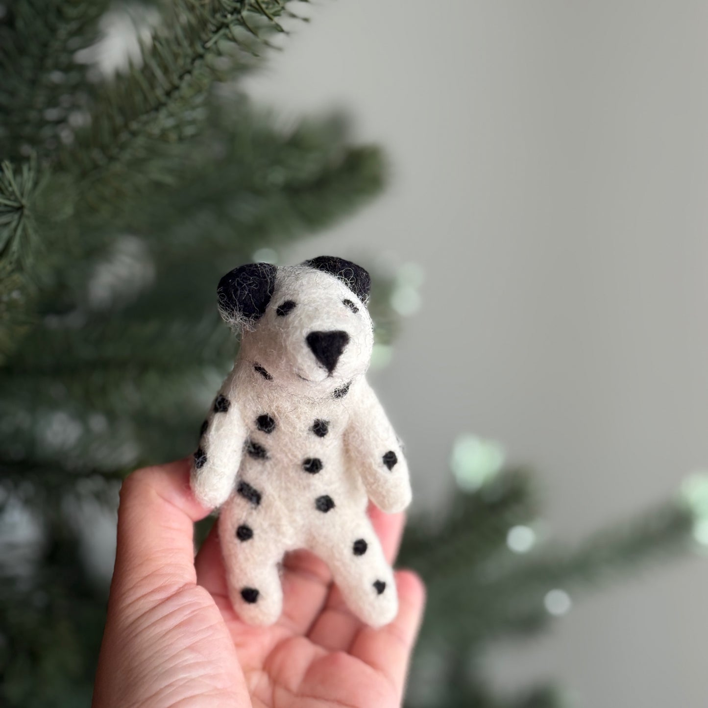 Felt Finger Puppet - Dalmatian Dog