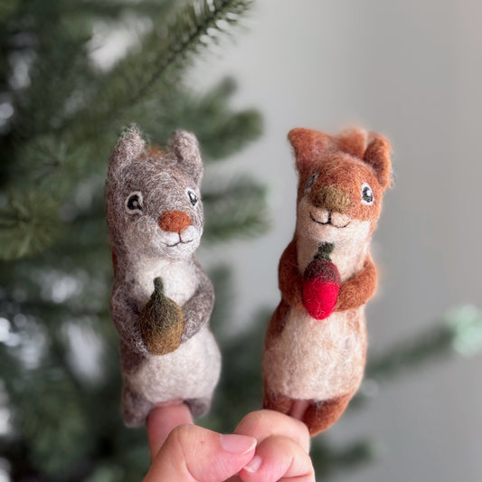 Squirrel Finger Puppet