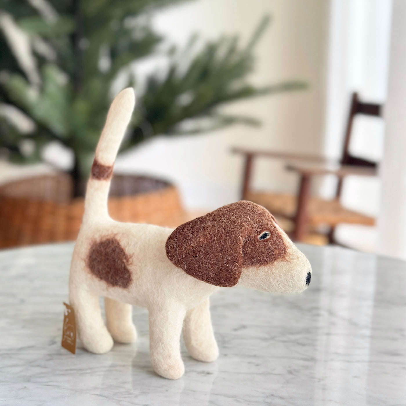 Felt Calico Dog