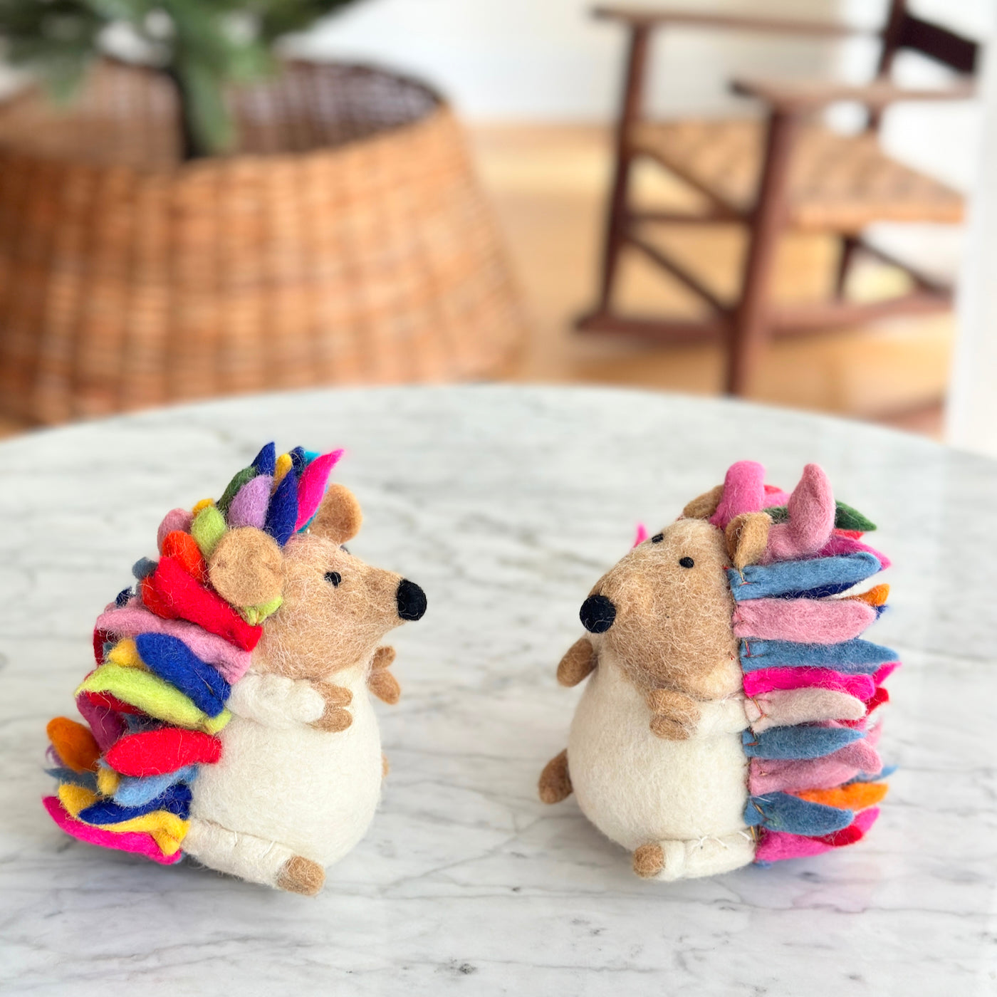 Felt Rainbow Hedgehog