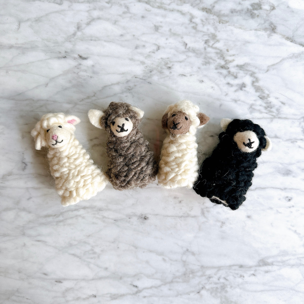 Fluffy Sheep finger puppet