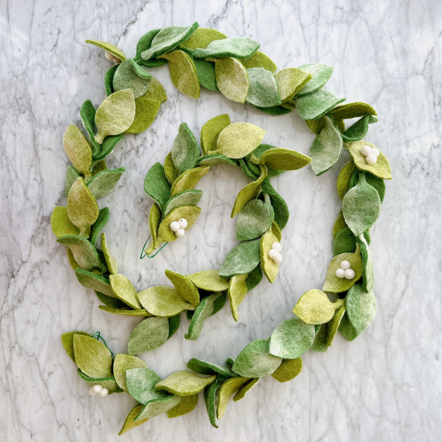 Felt Mistletoe Garland