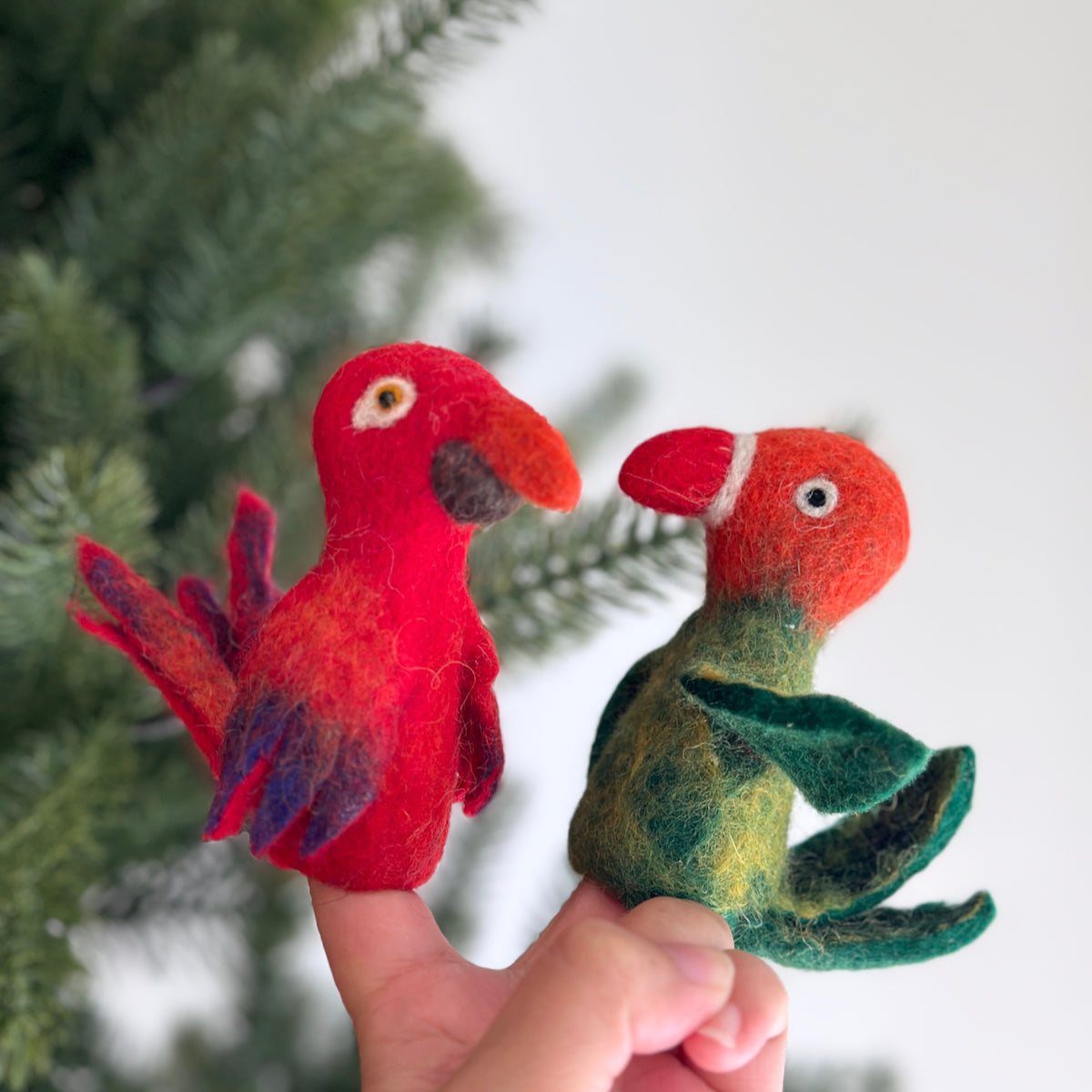 Felt Finger Puppet - Rosella Parrot