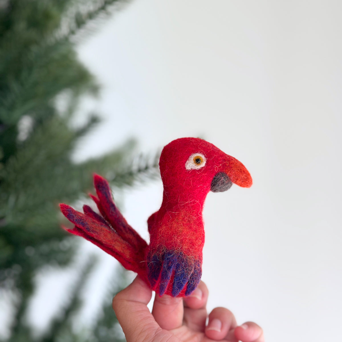 Felt Finger Puppet - Rosella Parrot