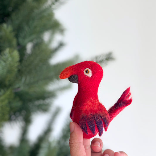 Felt Finger Puppet - Rosella Parrot