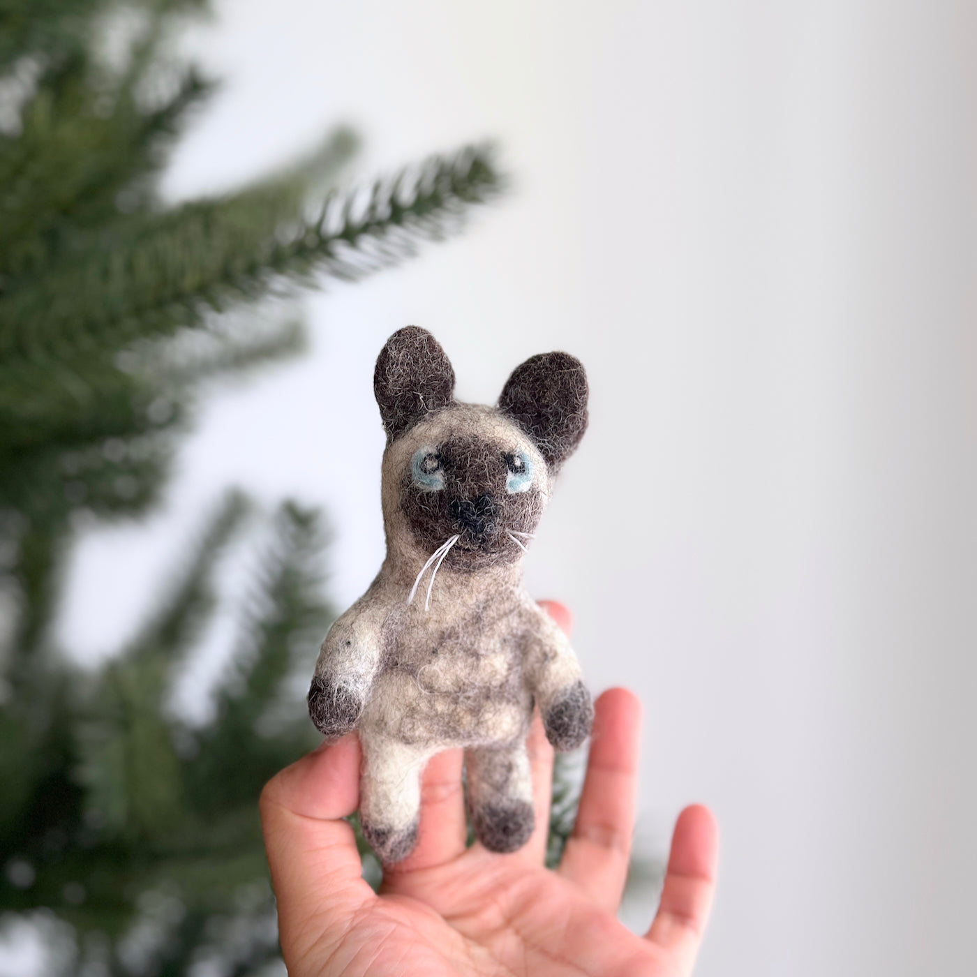 Felt Finger Puppet - Siamese Cat