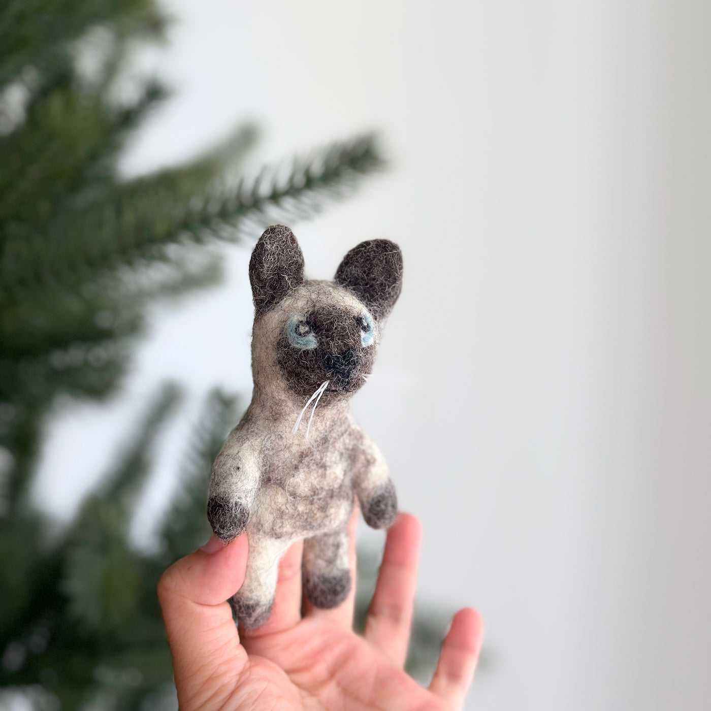 Felt Finger Puppet - Siamese Cat