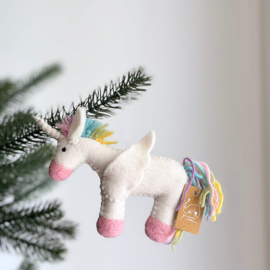 Felt Ornament - Pastel Unicorn