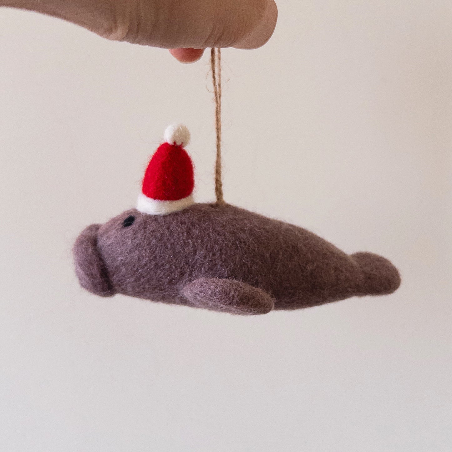 Felt Ornament - Manatee