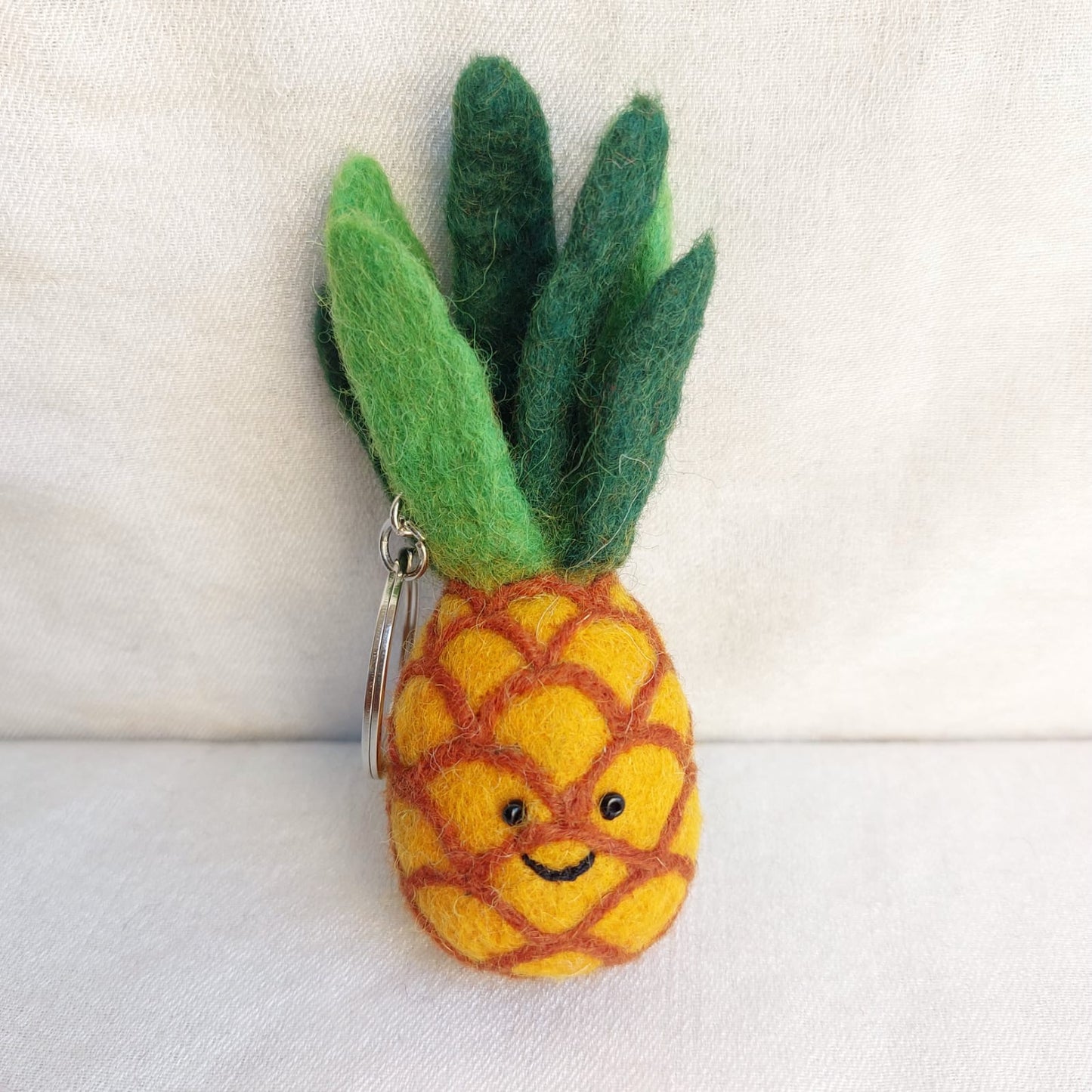 Felt Keychain - Smiley Veggies