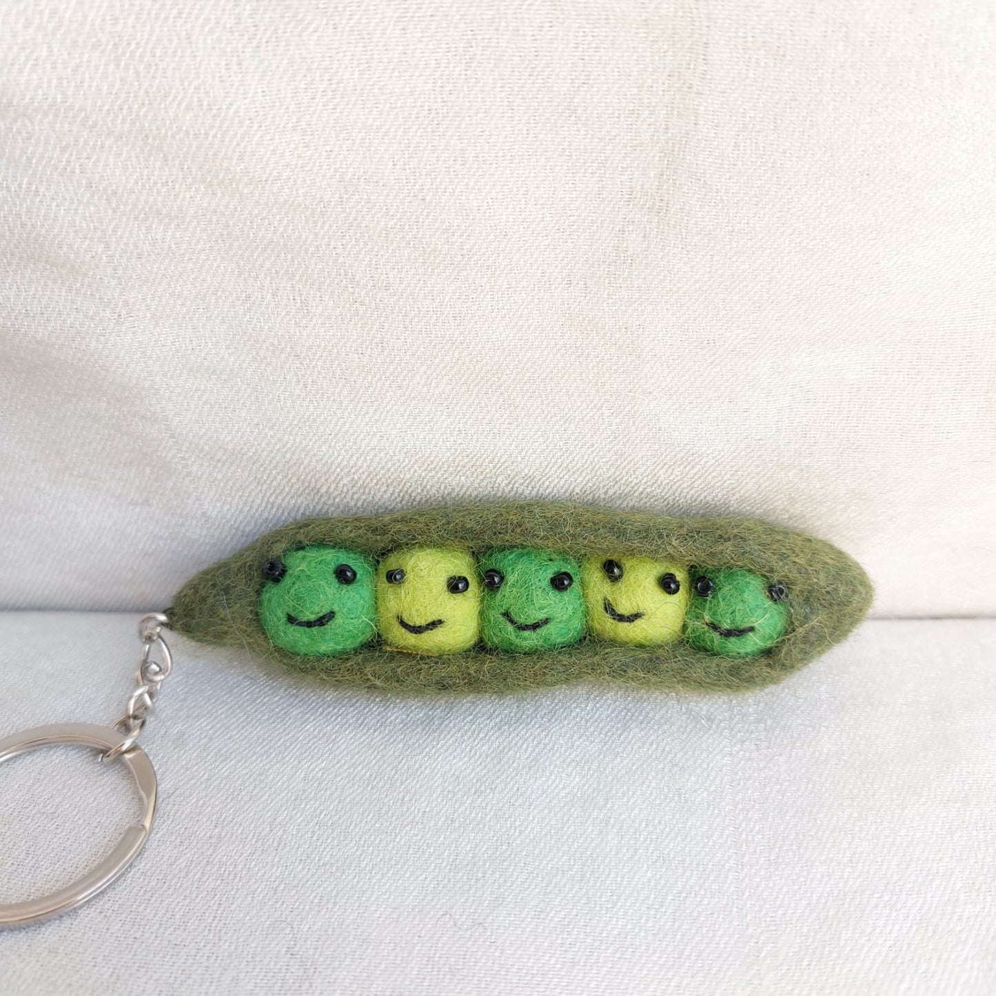 Felt Keychain - Smiley Veggies