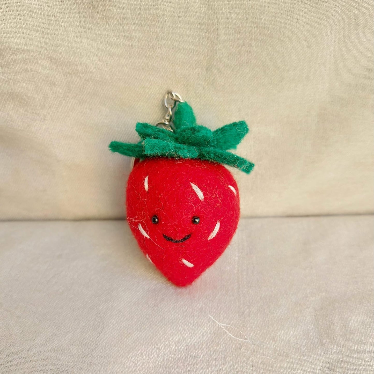 Felt Keychain - Smiley Veggies