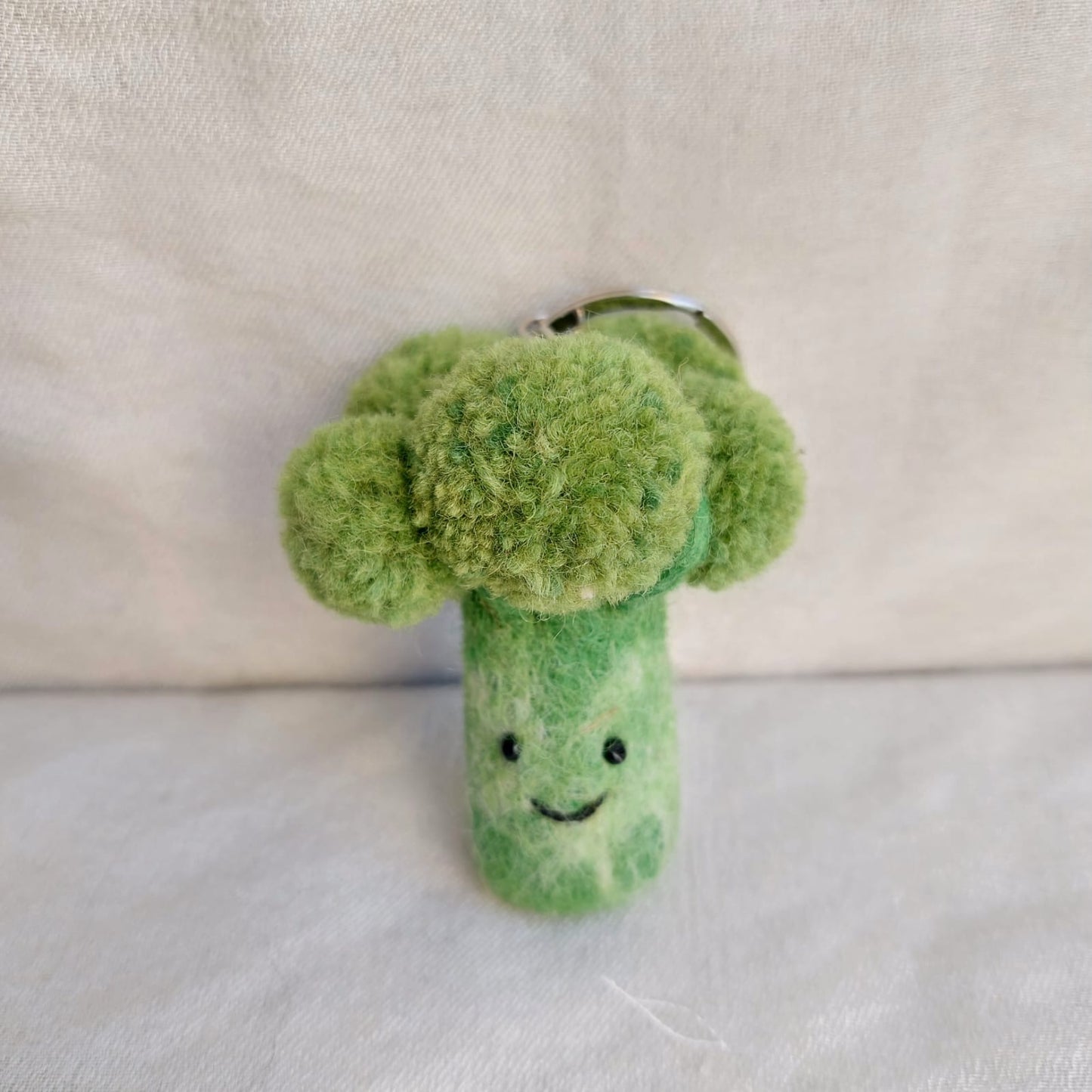 Felt Keychain - Smiley Veggies