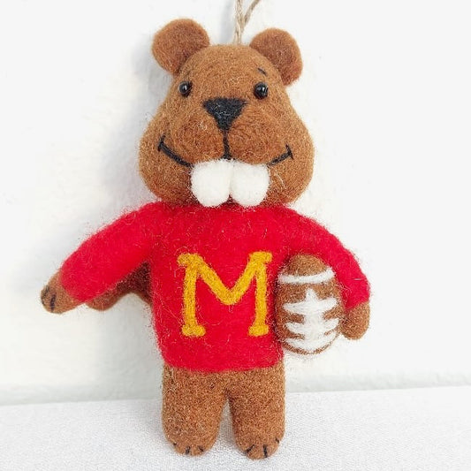 Goldy Gopher Ornament – Felt Minnesota Football Mascot