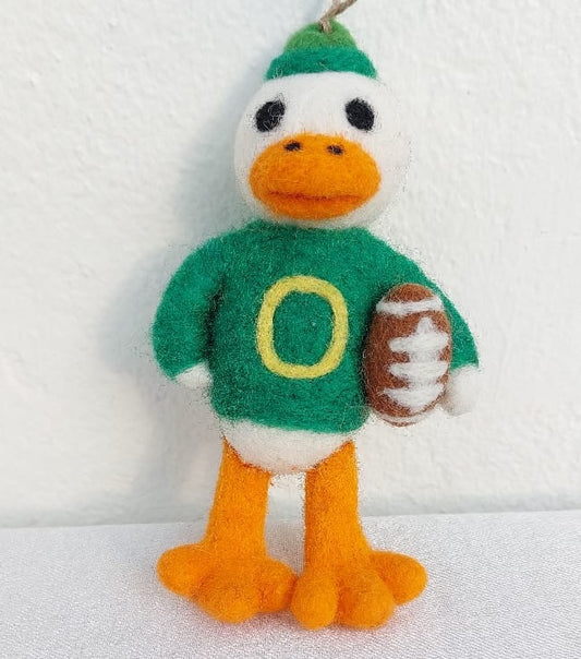 The Oregon Duck Felt Ornament – UO Football Spirit Mascot