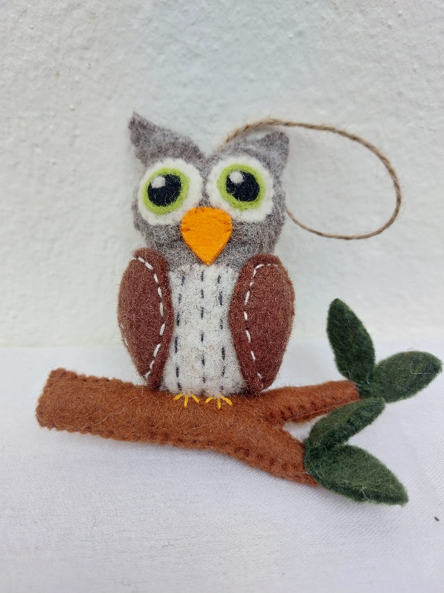Felt Forest Animal Ornament Set of 6