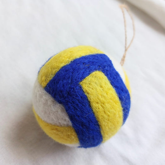 Felt Volleyball Ornament