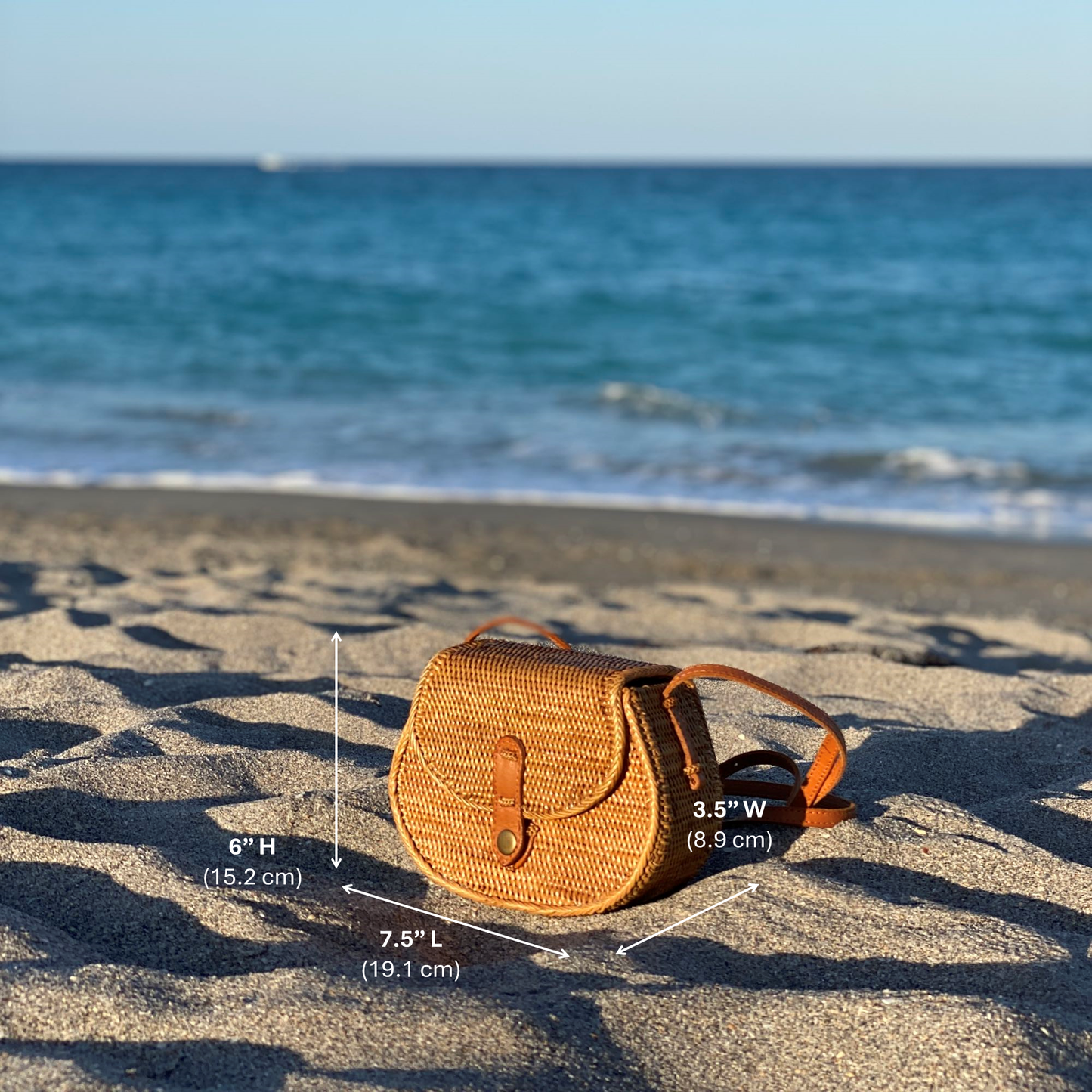 Bali Rattan Crossbody Bag - Guitar Bag