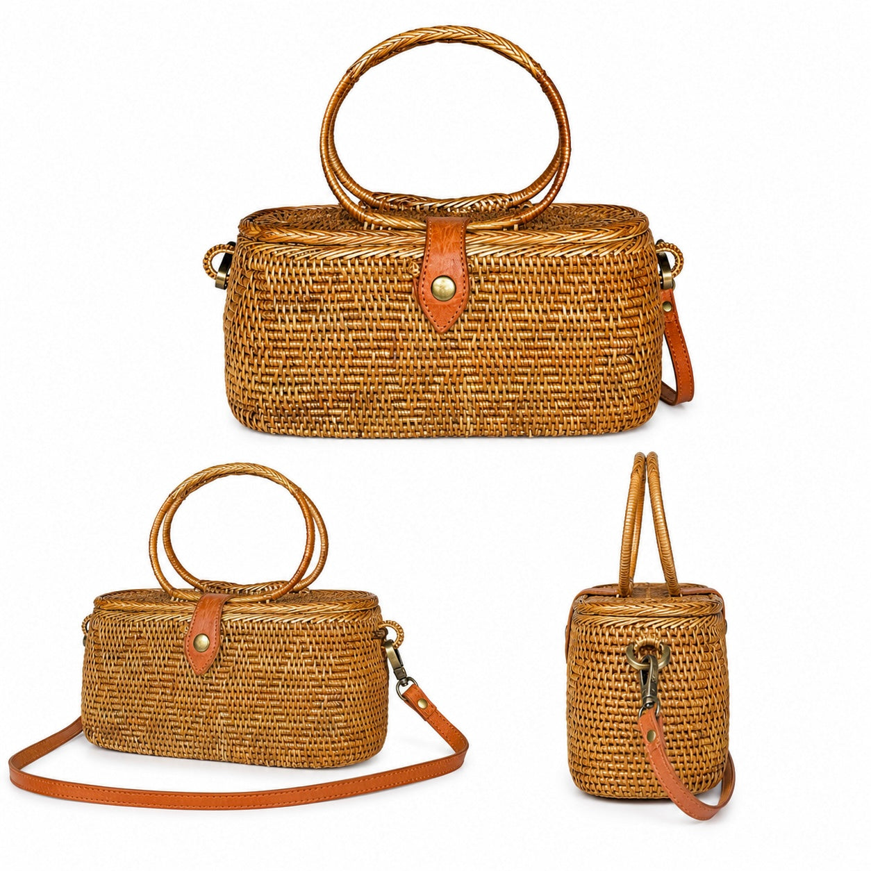Bali Ata Vine Handbag - Bianca