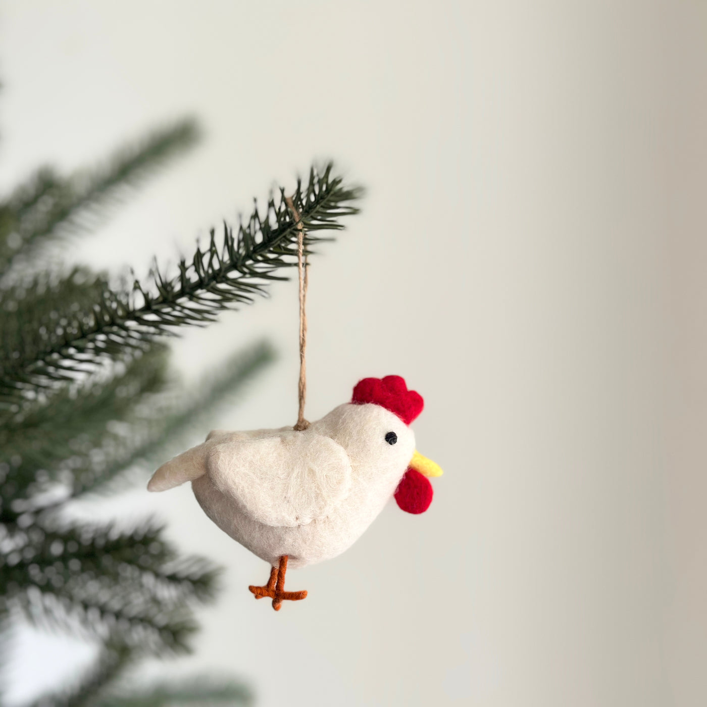 Felt Chicken Ornament