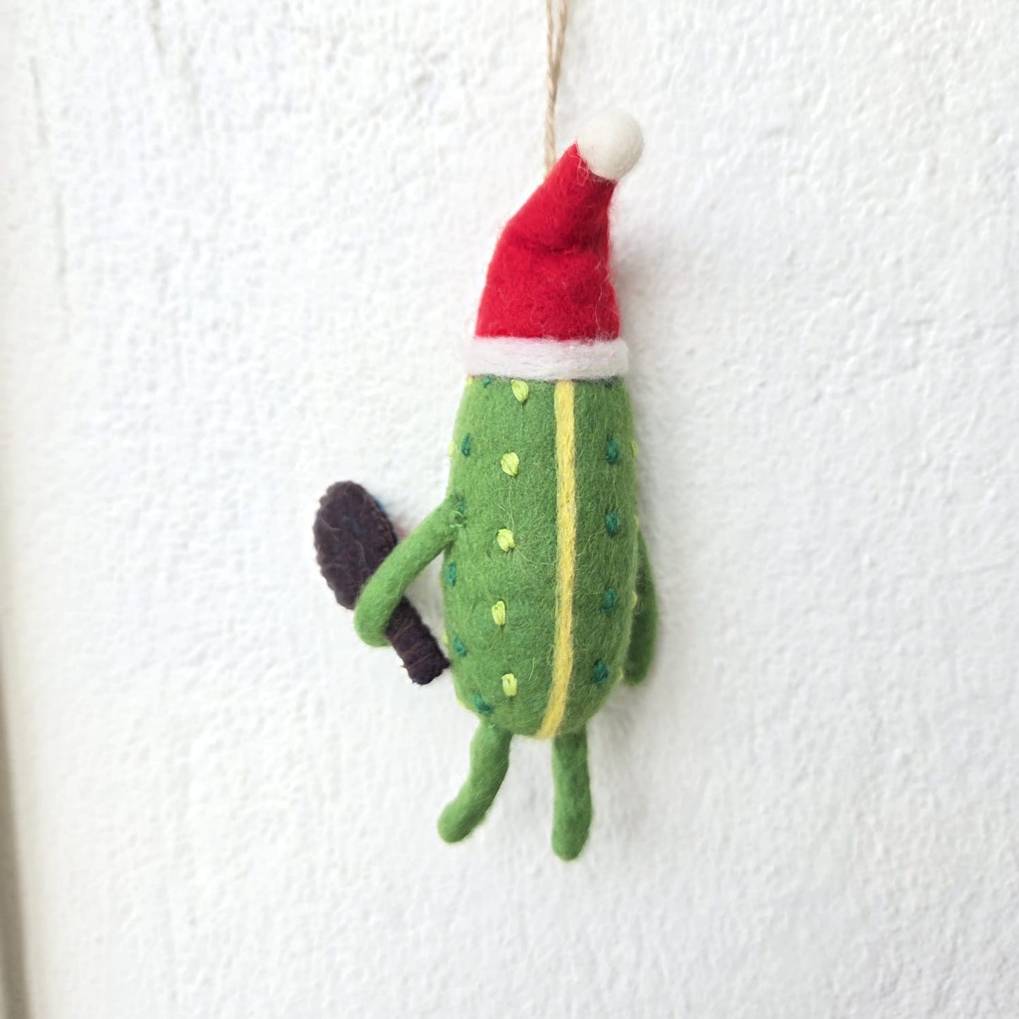 Christmas Pickle Pickleball Ornament