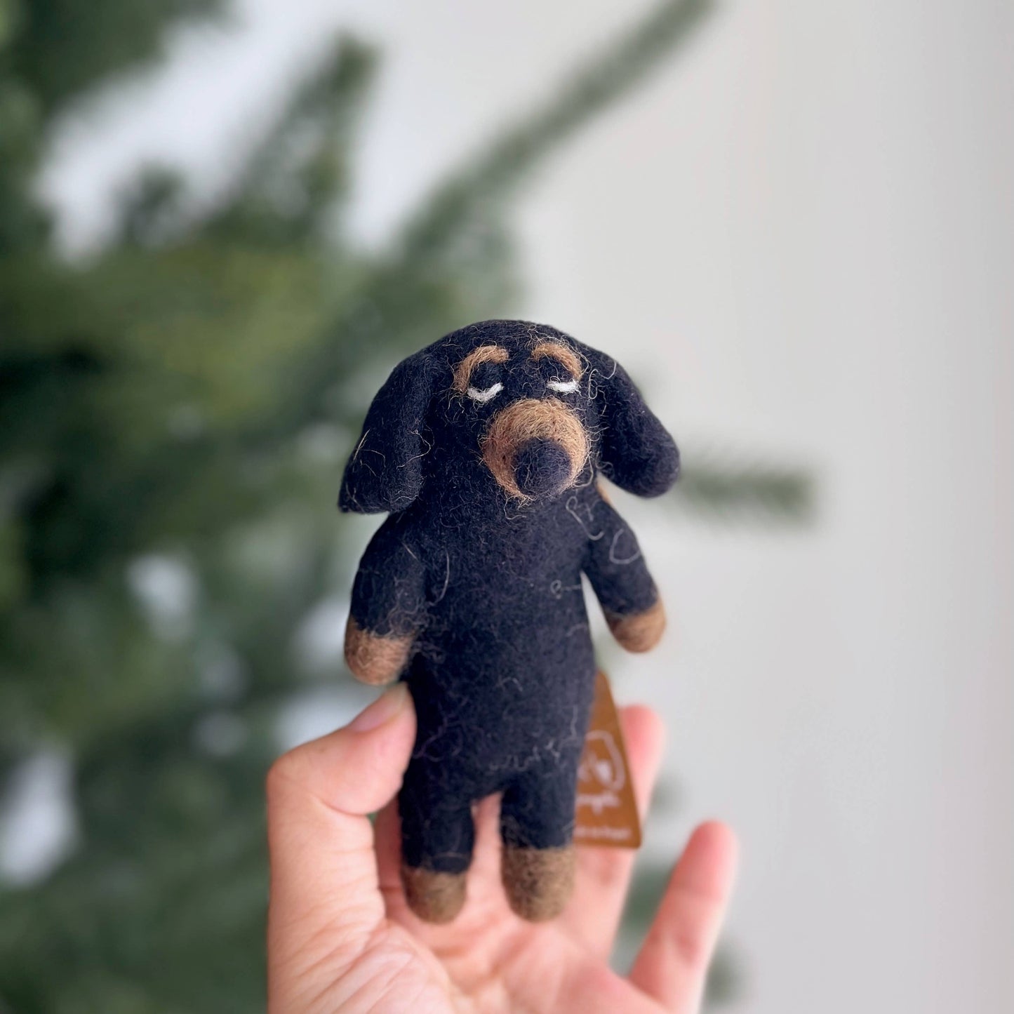 Dachshund Dog Finger Puppet - Set of 6