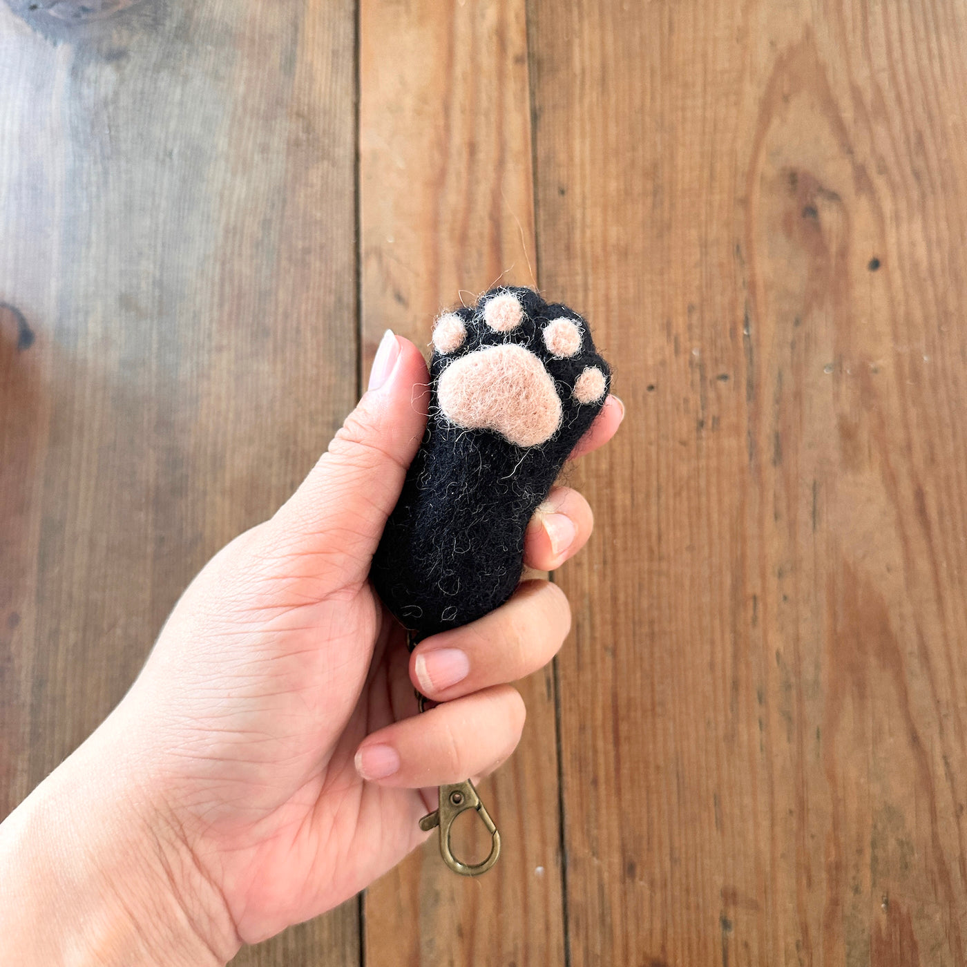 Felt Keychain - Cat Paw