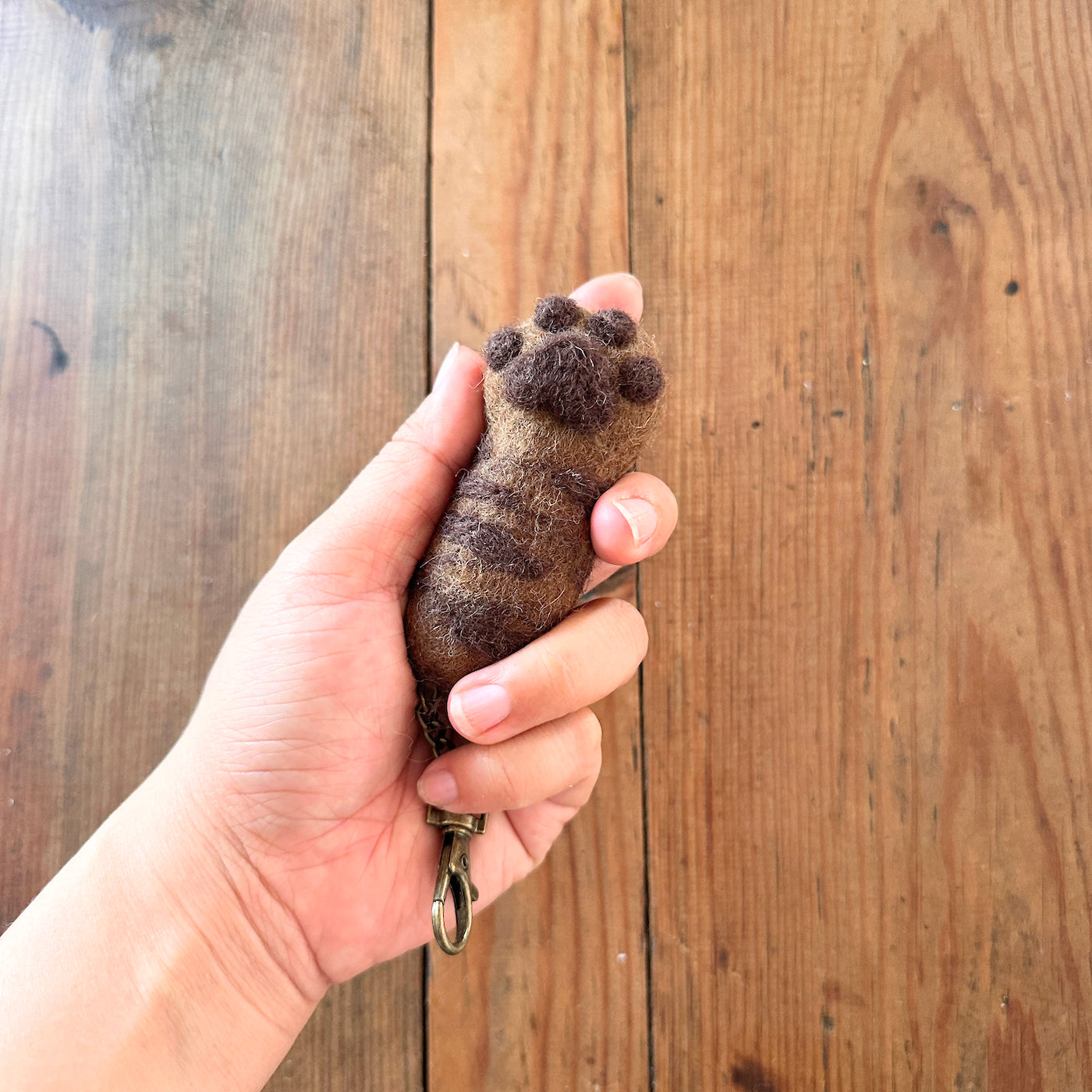 Felt Keychain - Cat Paw