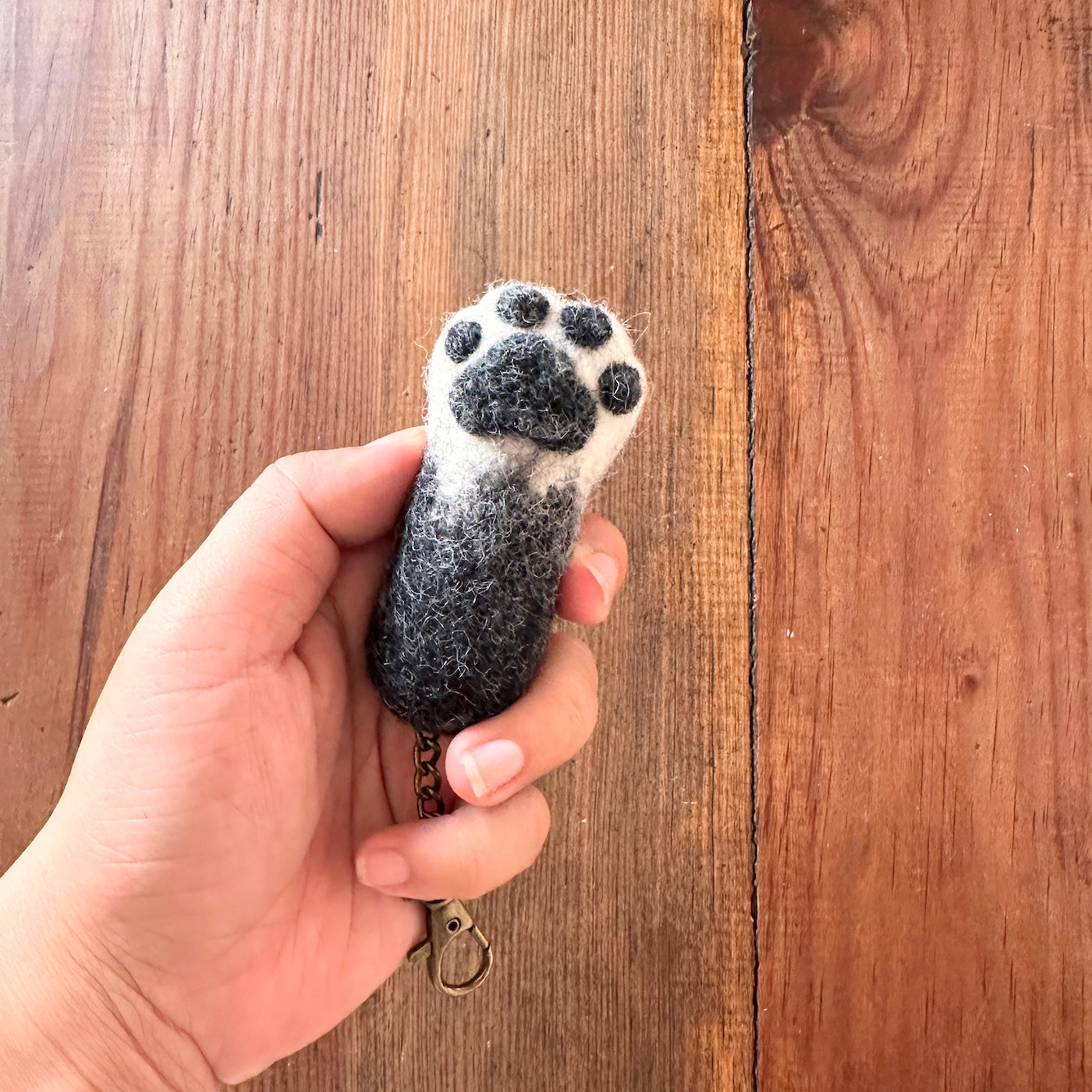 Felt Keychain - Cat Paw