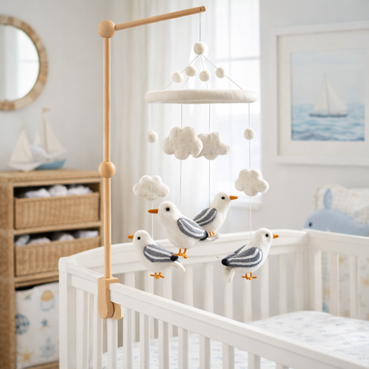 Felt Baby Mobile - Seagull