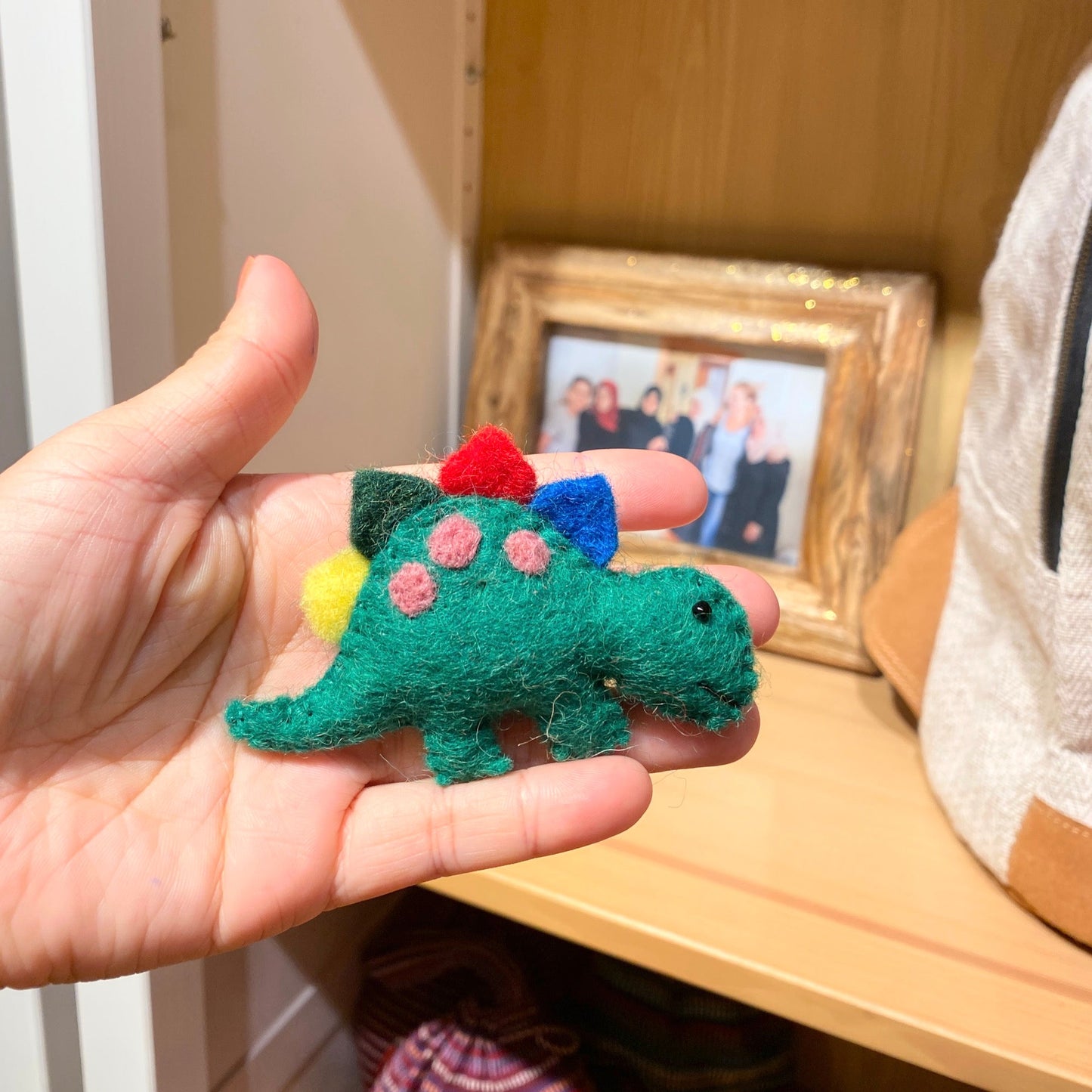 Felt Dinosaur Brooch