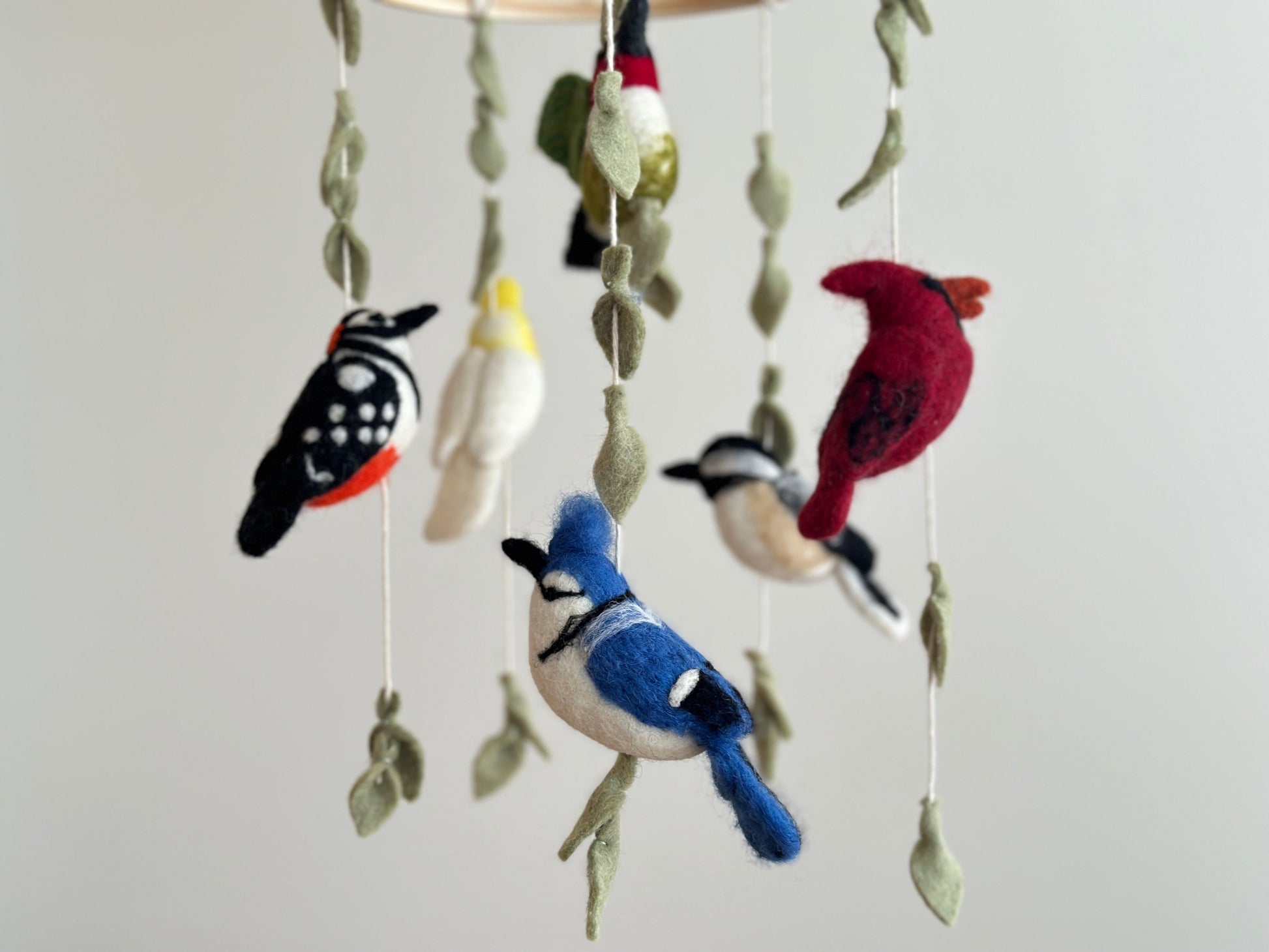 Handcrafted Felt Baby Mobile - Adorable Nursery Decor for Your Little One's Room