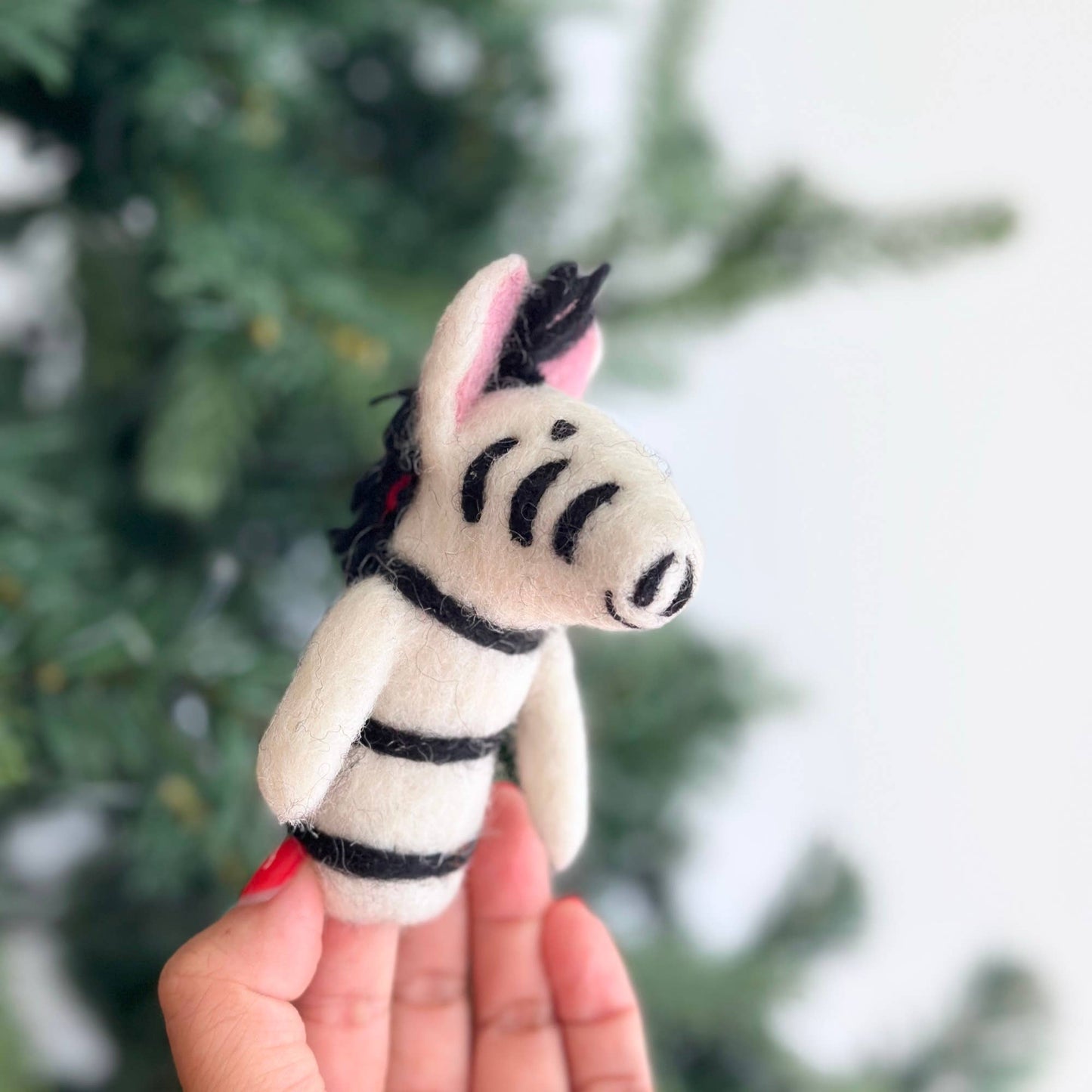 Finger Puppet - Small Zebra