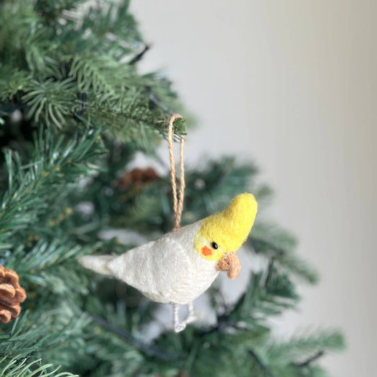 Felt Ornament - Cockatiel Australian Native Parrot Bird