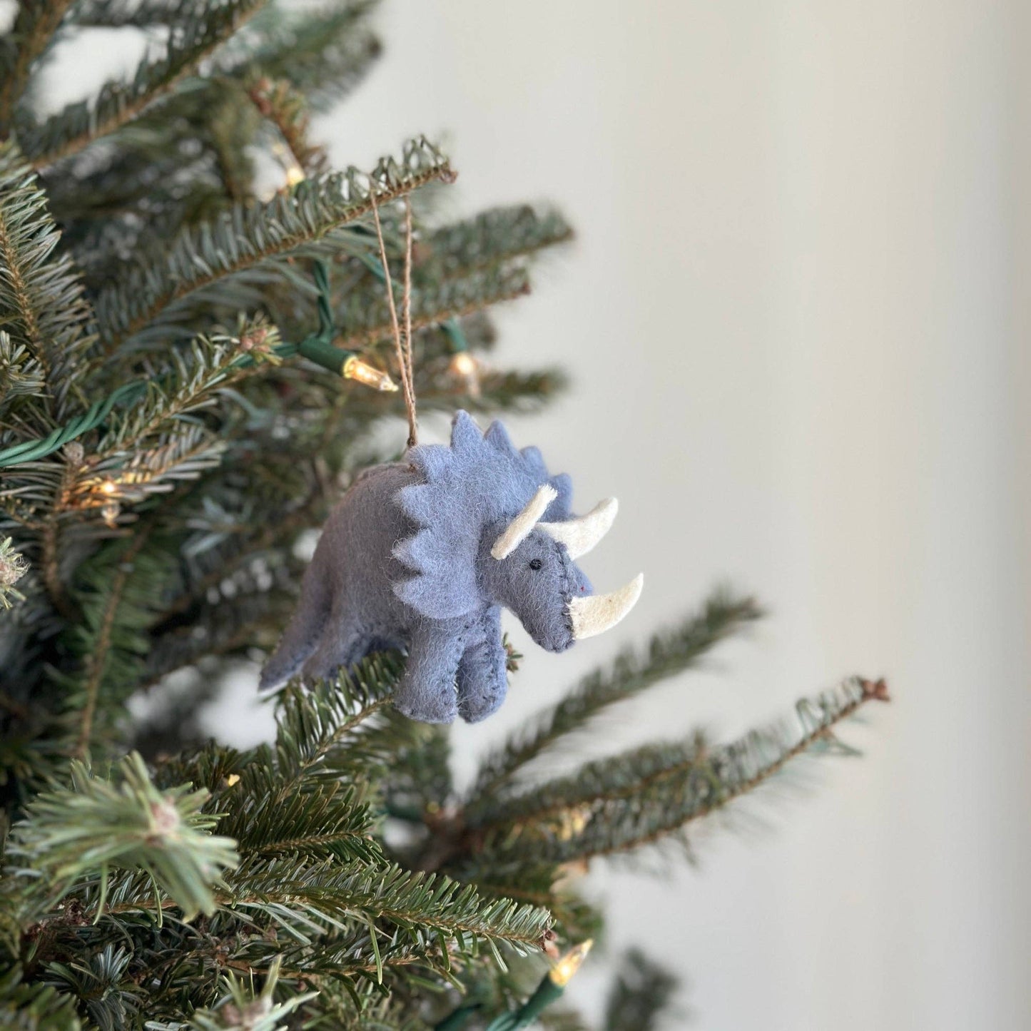 Felt Christmas Ornaments Set of 7 - Dinosaurs