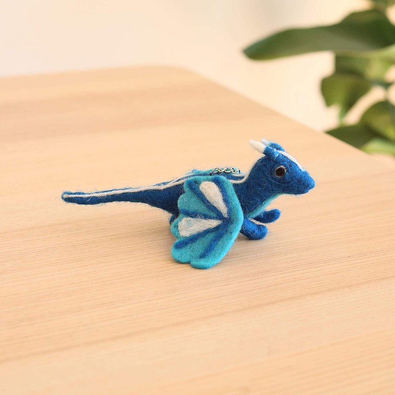 Felt Keychain - Flying Dragons