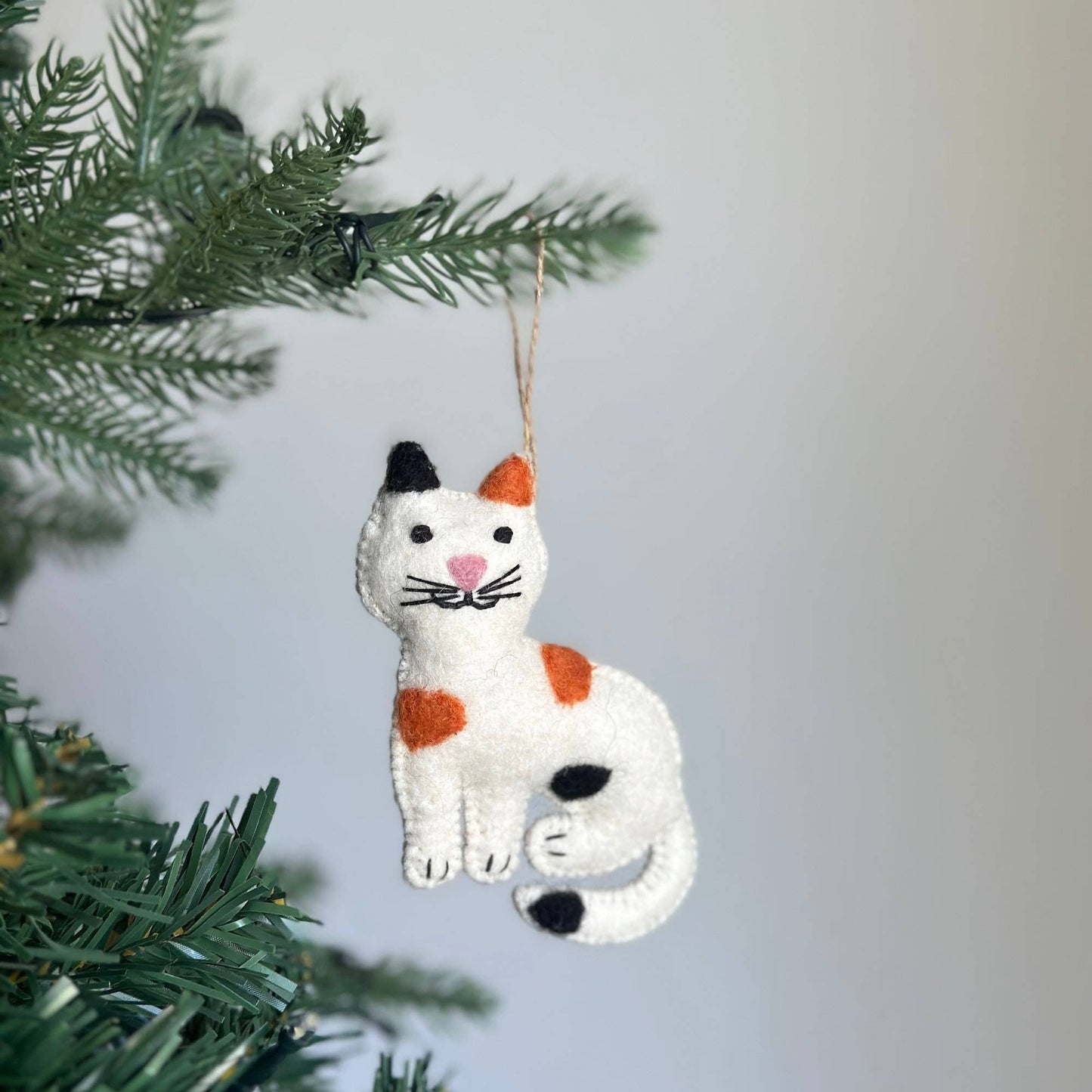 Christmas Cat Ornament Set - 6 PCs