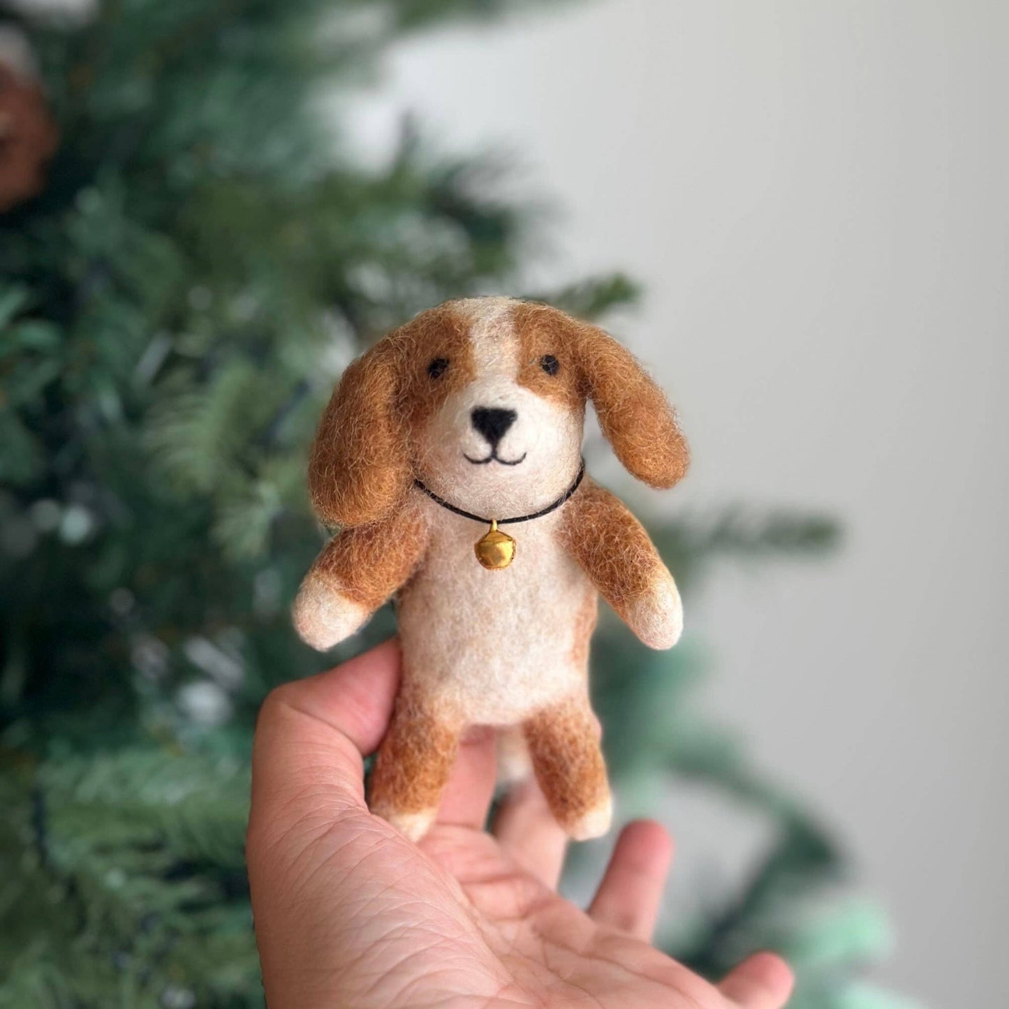 Felt Finger Puppet - Cavalier King Charles Spaniel Dog