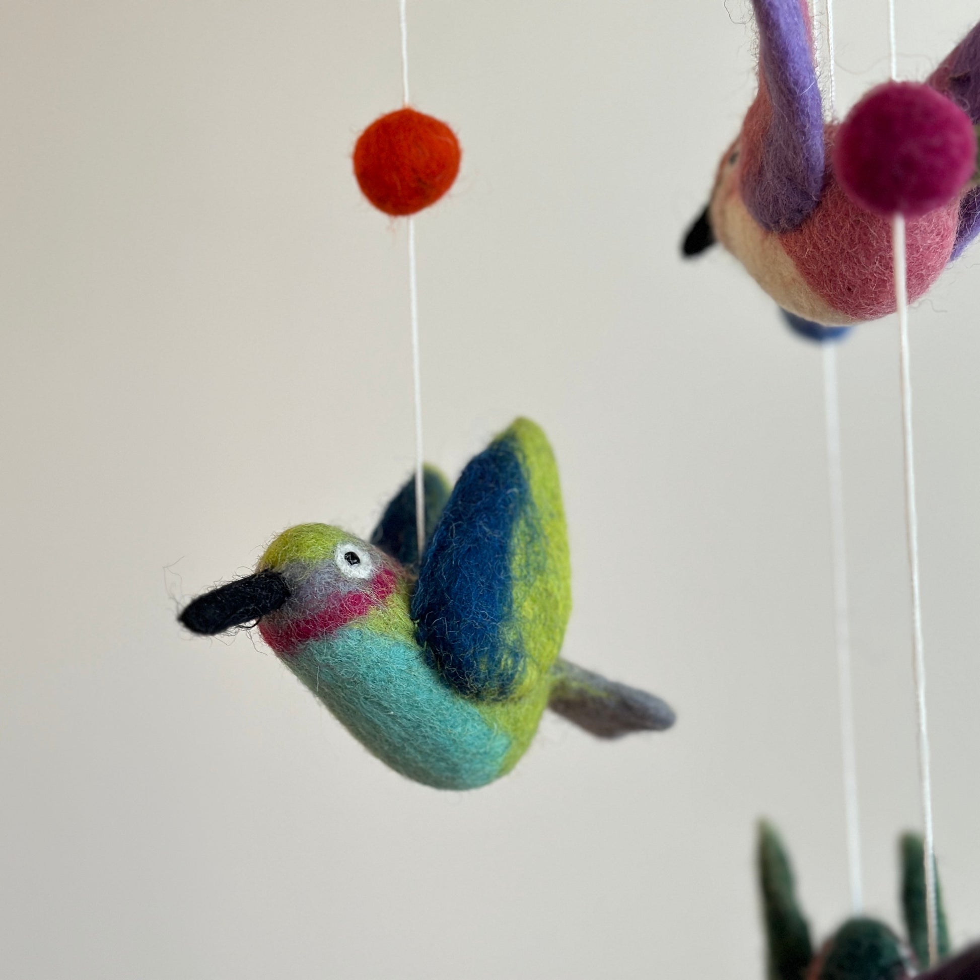 Handcrafted Felt Baby Mobile - Adorable Nursery Decor for Your Little One's Room