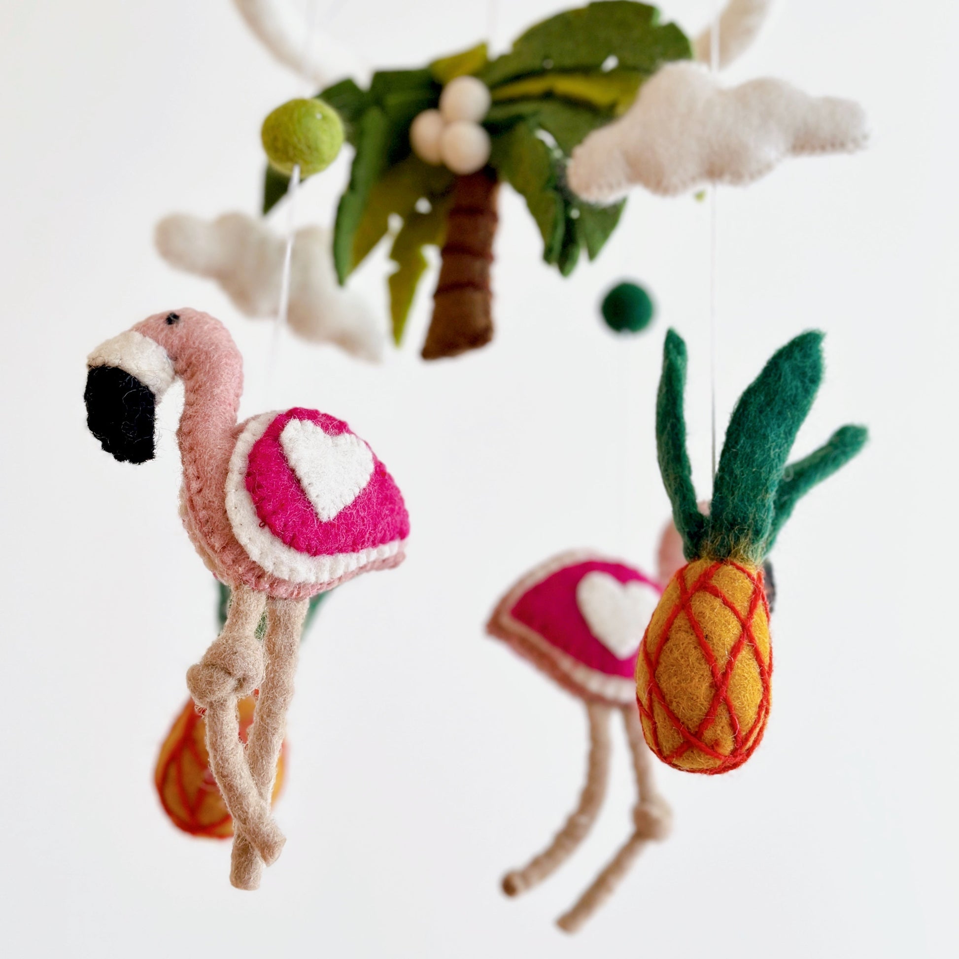 Handcrafted Felt Baby Mobile - Adorable Nursery Decor for Your Little One's Room