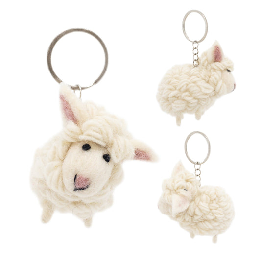 Felt Keychain - Mini Sheep