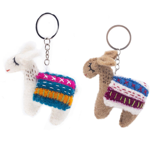 Felt Keychain - Llamas