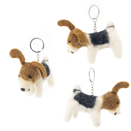 Felt Keychain - Jack Russell