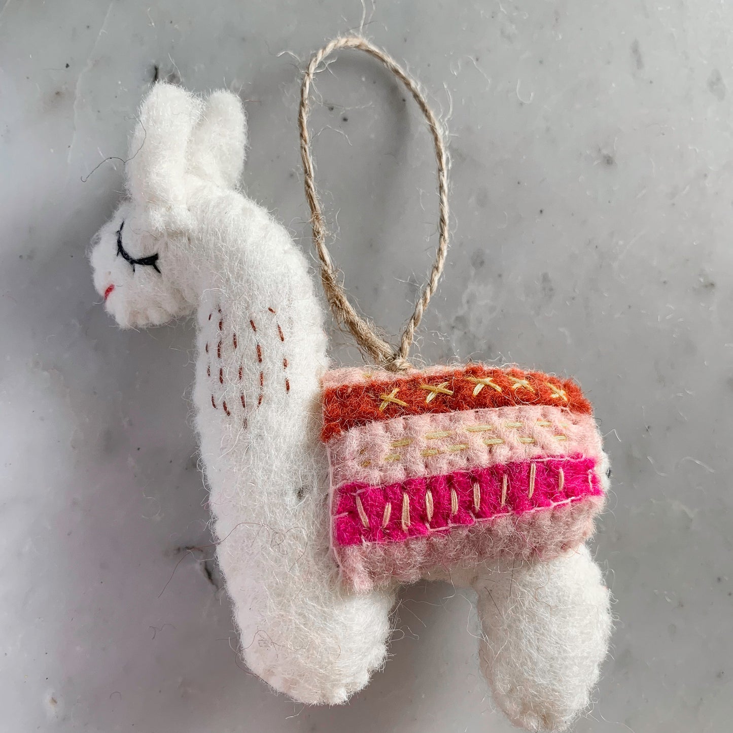 Felt Ornament - Llama