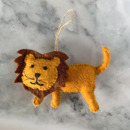 Felt Ornament - Safari Lion