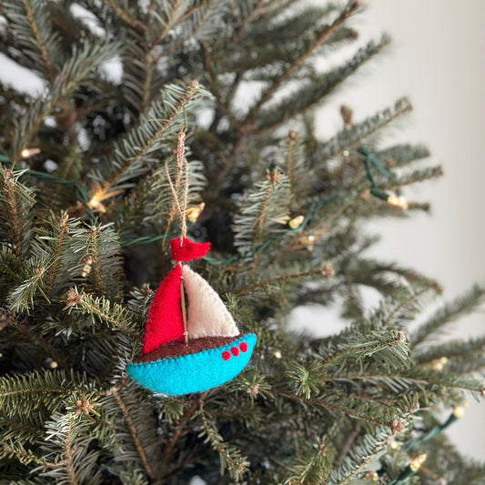 Felt Ornament - Sailboat