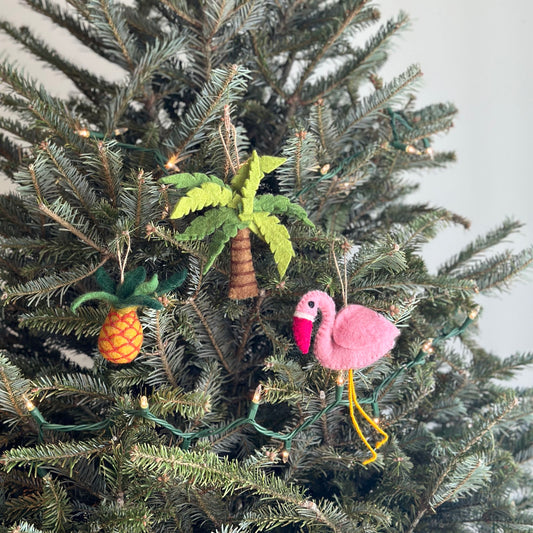 Felt Ornament Set of 3 - Tropical Theme