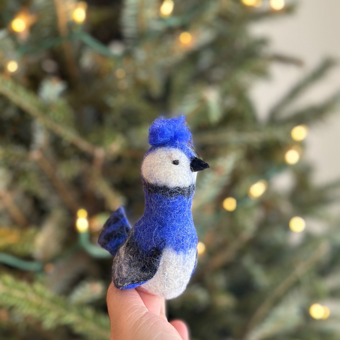 Blue Jay Finger Puppet