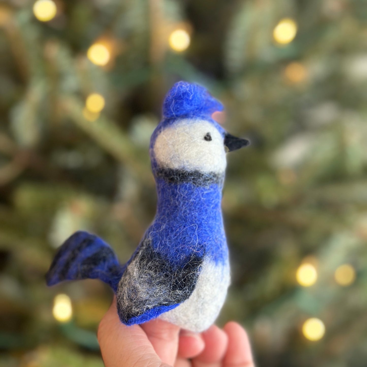 Blue Jay Finger Puppet