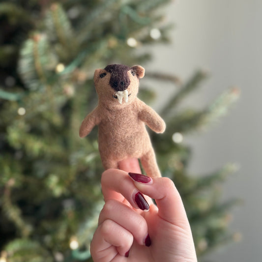 Wombat Finger Puppet